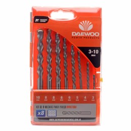 Kit de 8 brocas Daewoo DWKIT8M